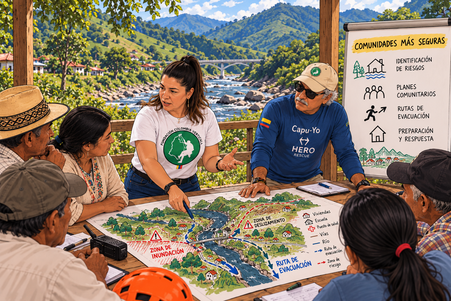 Comunidades más seguras_ mapa de evacuación
